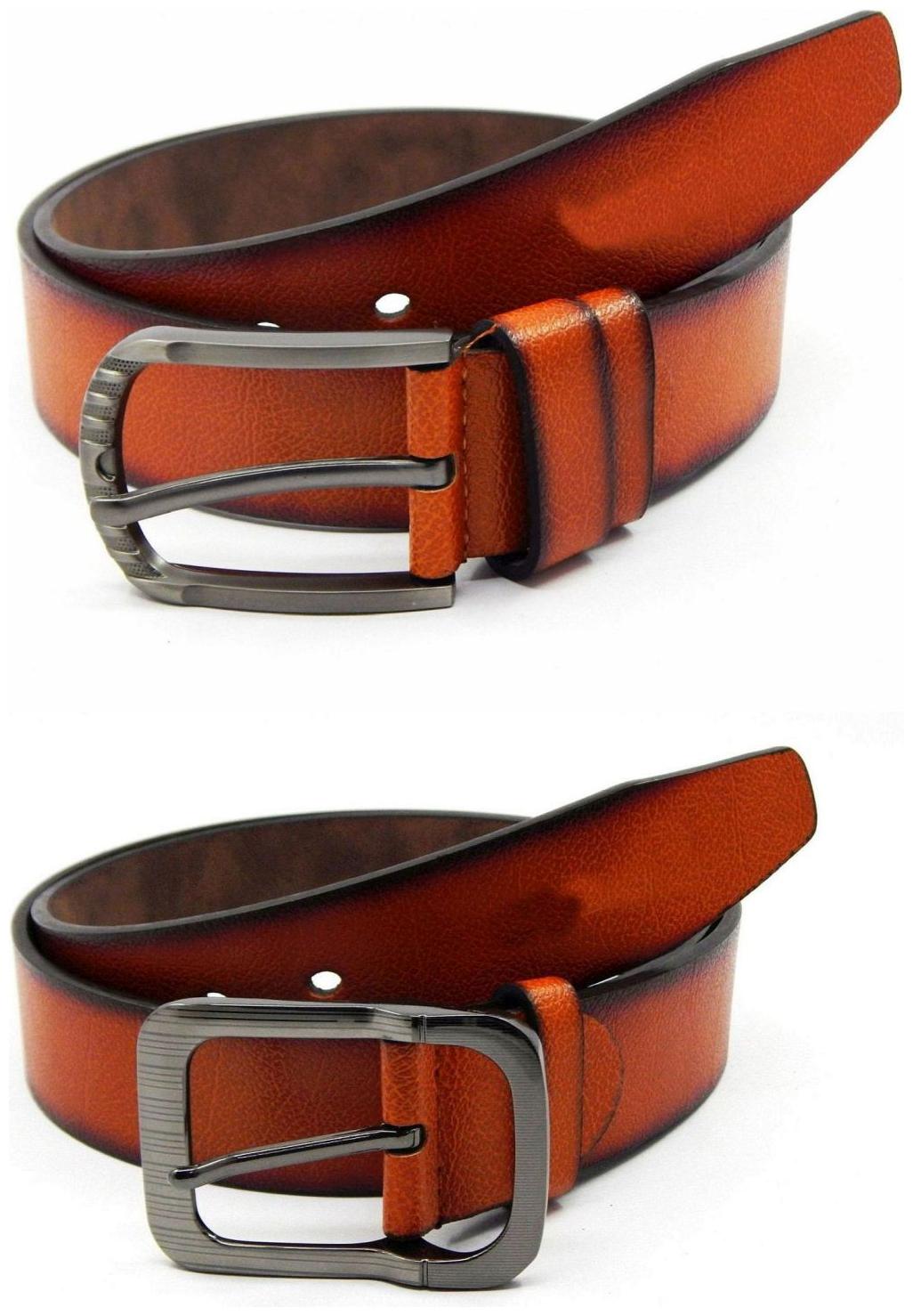

Els Tan Synthetic Leather Belts For Men