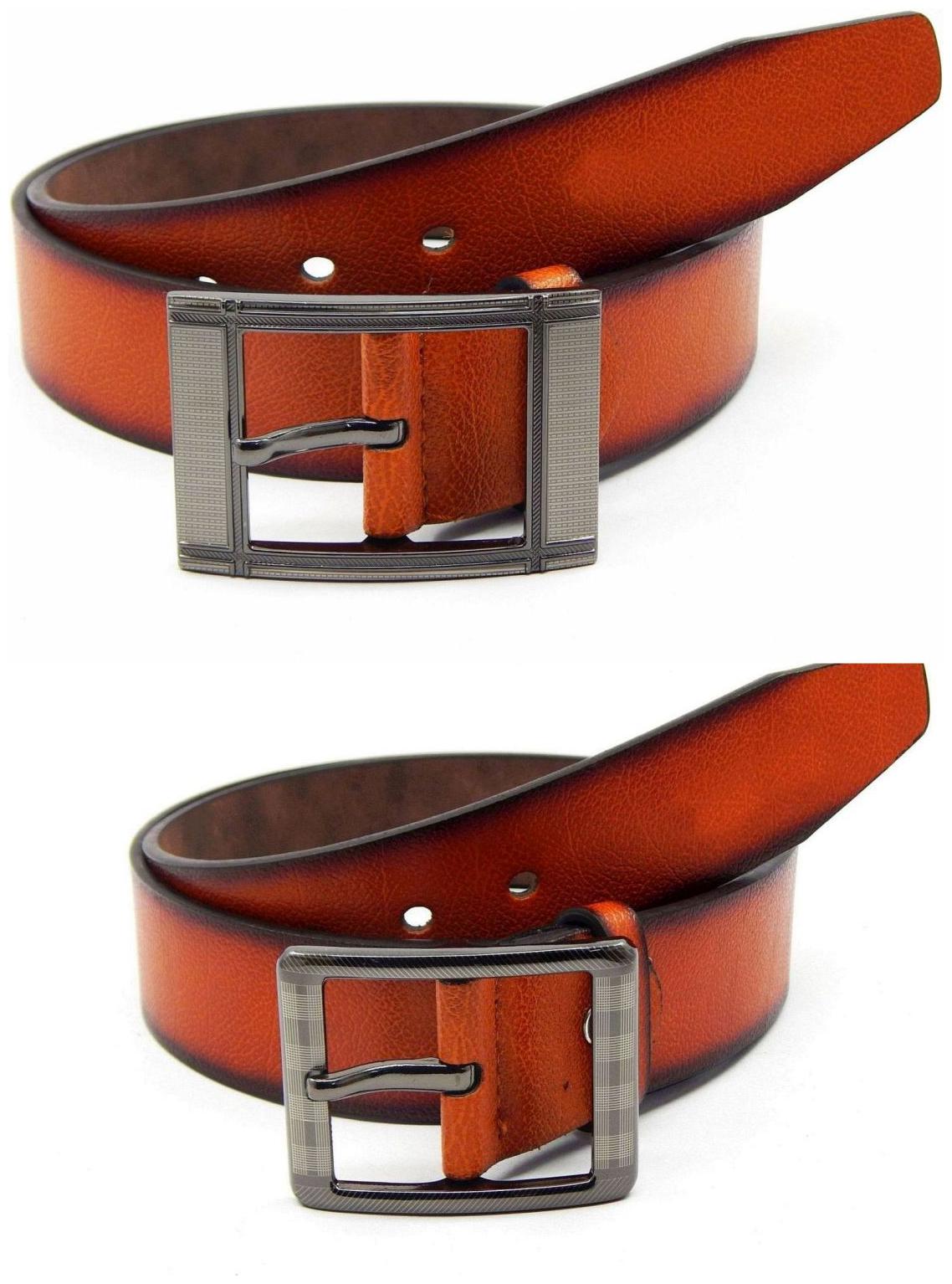 

Els Tan Synthetic Leather Belts For Men