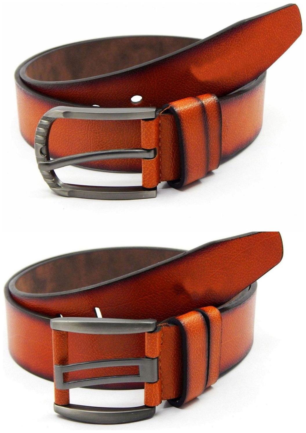 

Els Tan Synthetic Leather Belts For Men