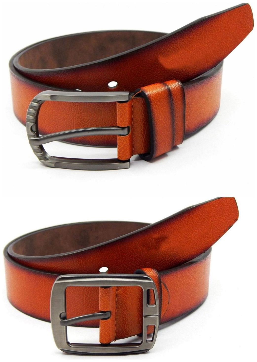 

Els Tan Synthetic Leather Belts For Men