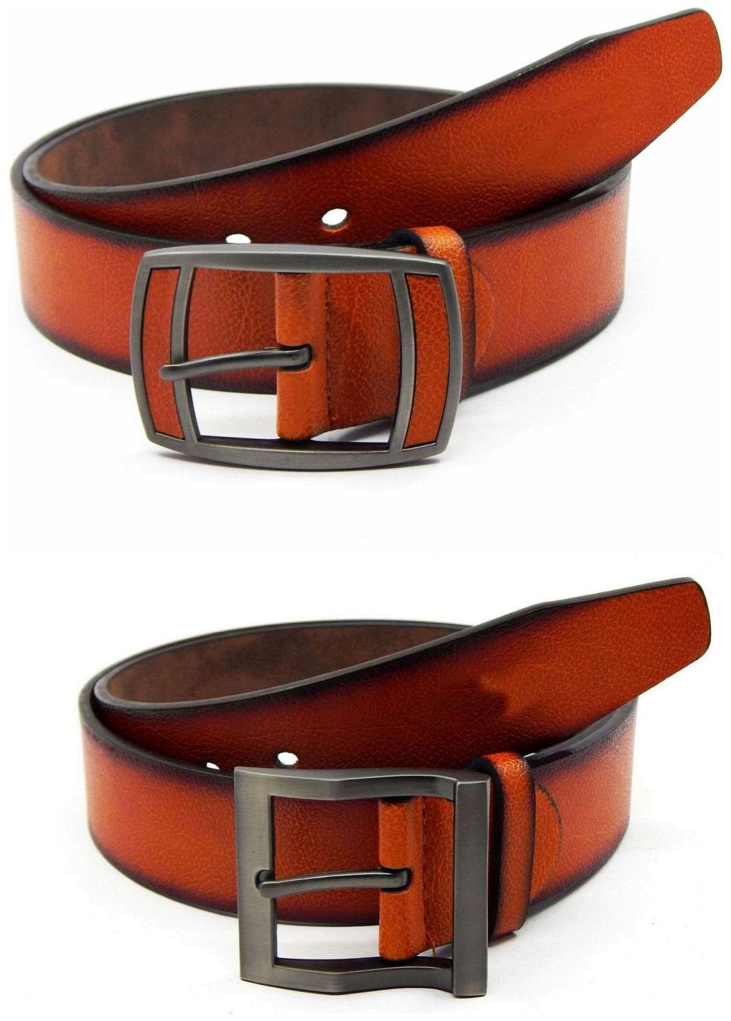 

Els Tan Synthetic Leather Belts For Men