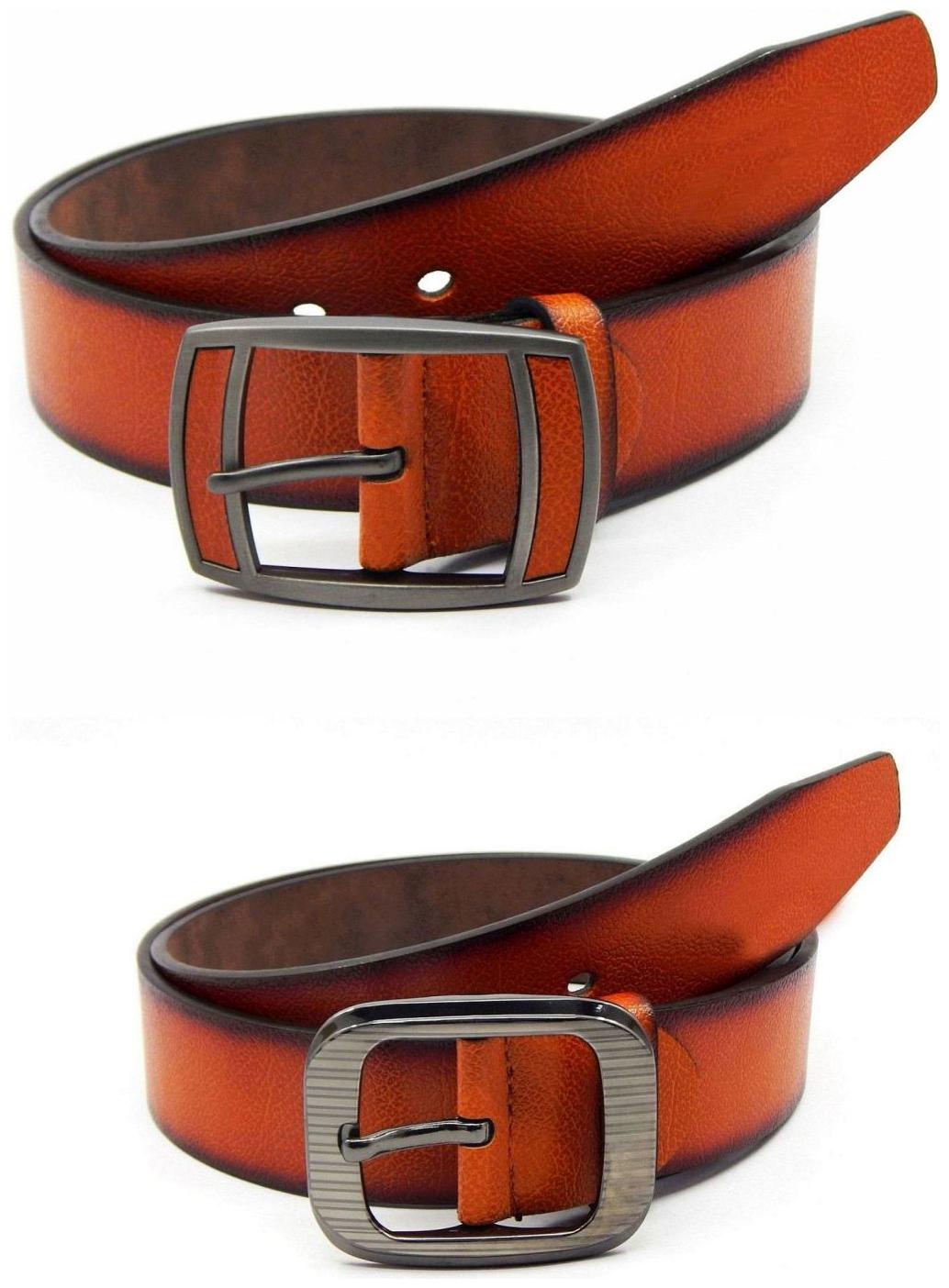 

Els Tan Synthetic Leather Belts For Men