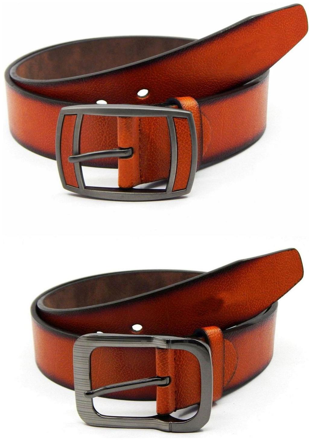 

Els Tan Synthetic Leather Belts For Men