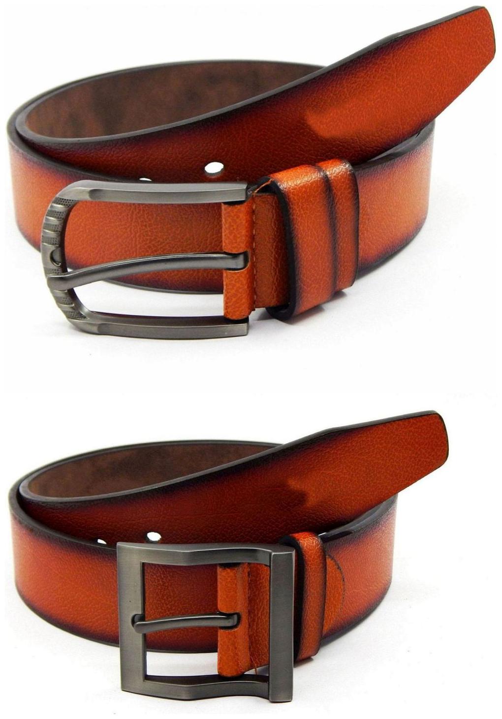 

Els Tan Synthetic Leather Belts For Men