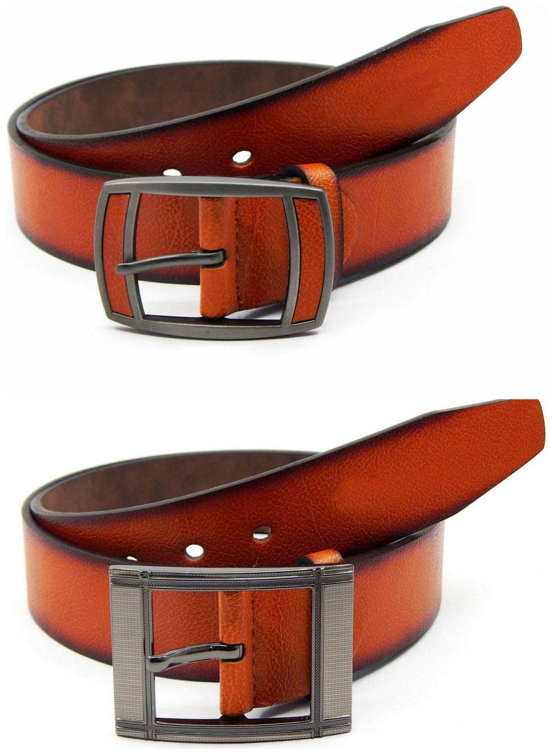 

Els Tan Synthetic Leather Belts For Men