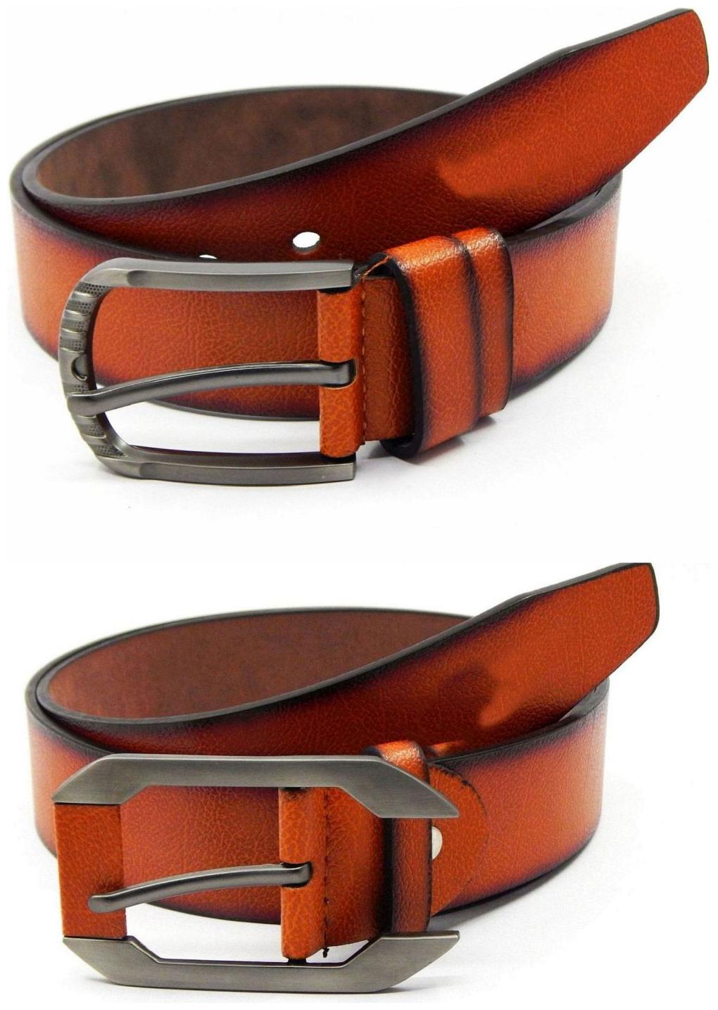 

Els Tan Synthetic Leather Belts For Men