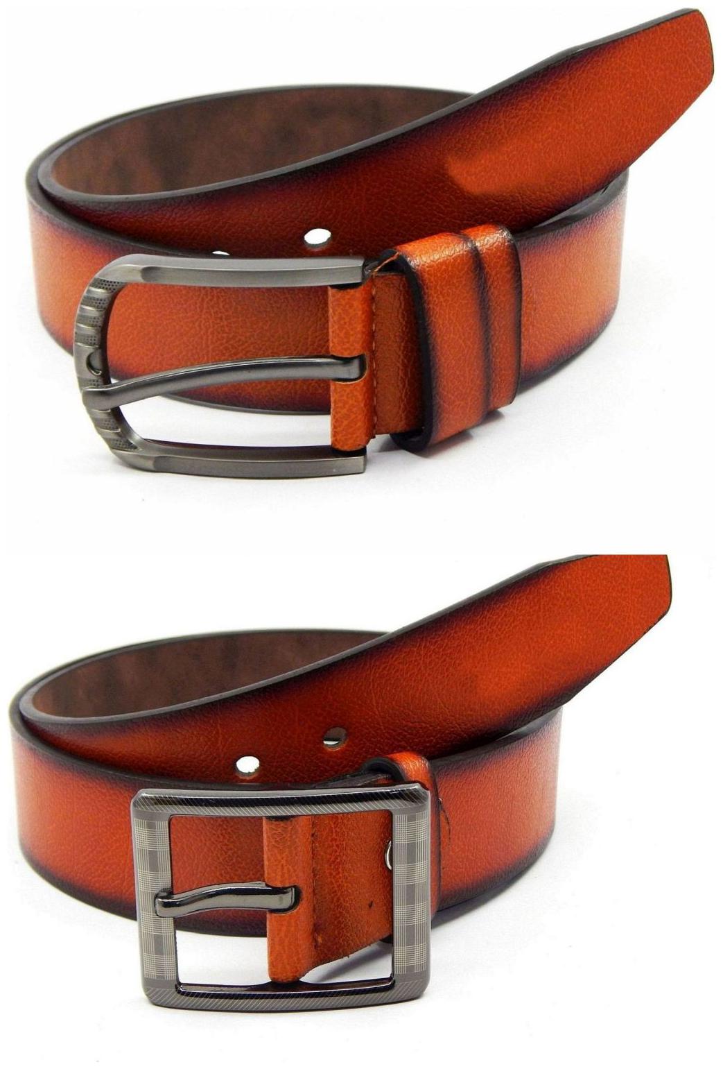 

Els Tan Synthetic Leather Belts For Men