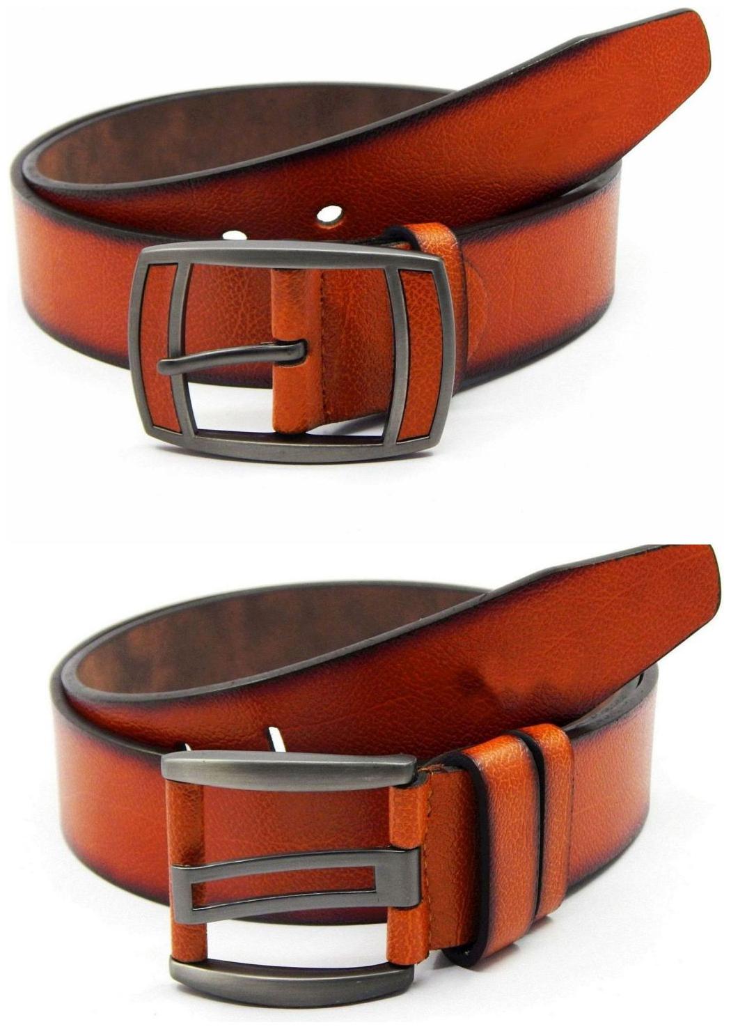 

Els Tan Synthetic Leather Belts For Men