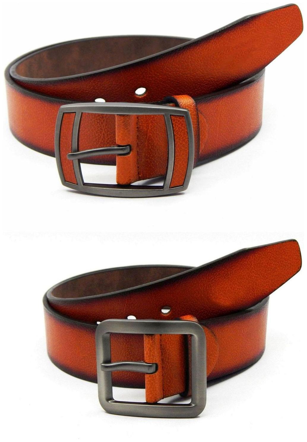 

Els Tan Synthetic Leather Belts For Men
