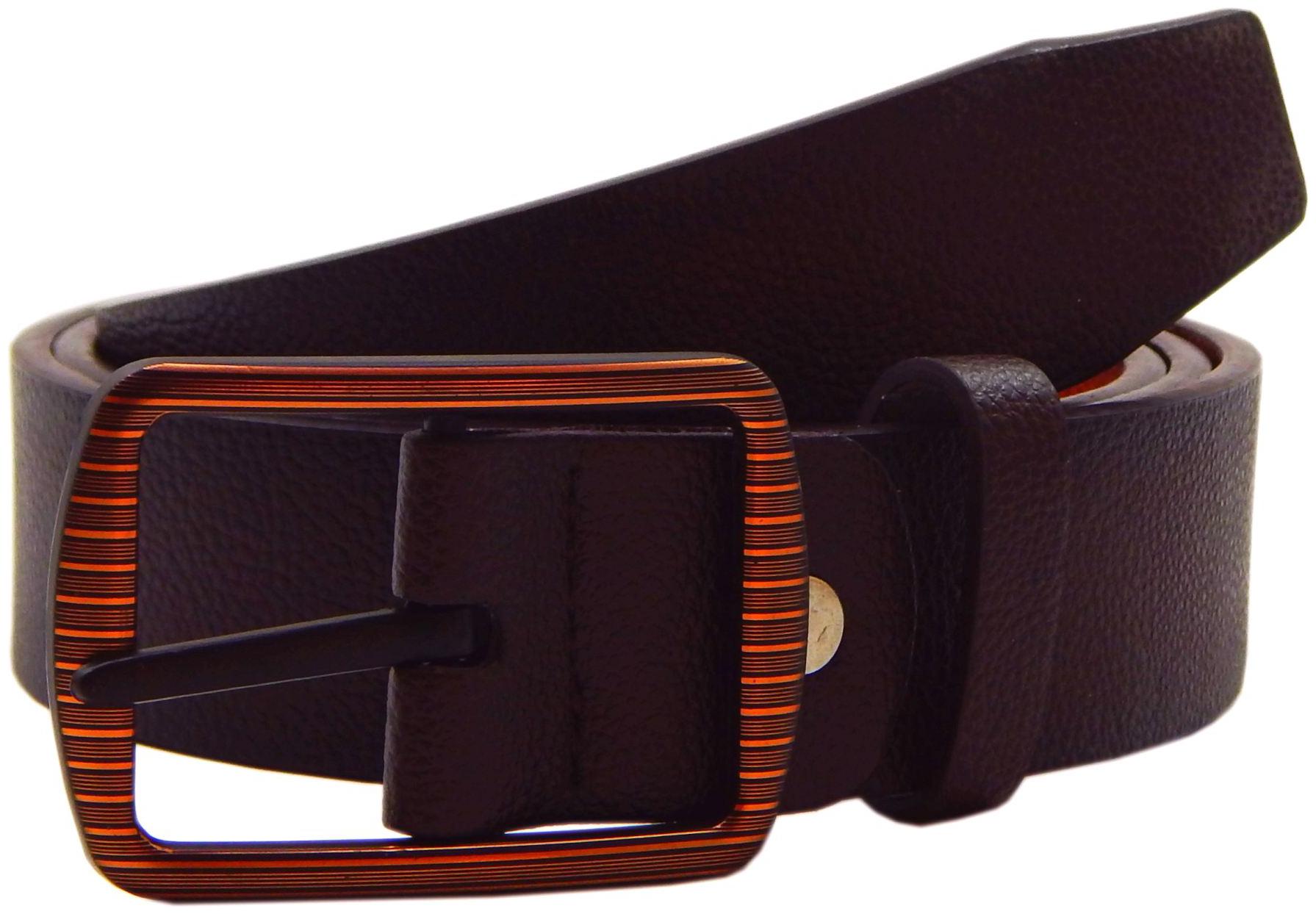 

Els Men Brown Tan Reversible Synthetic leather Belt (Size 40 Pack of 1 )