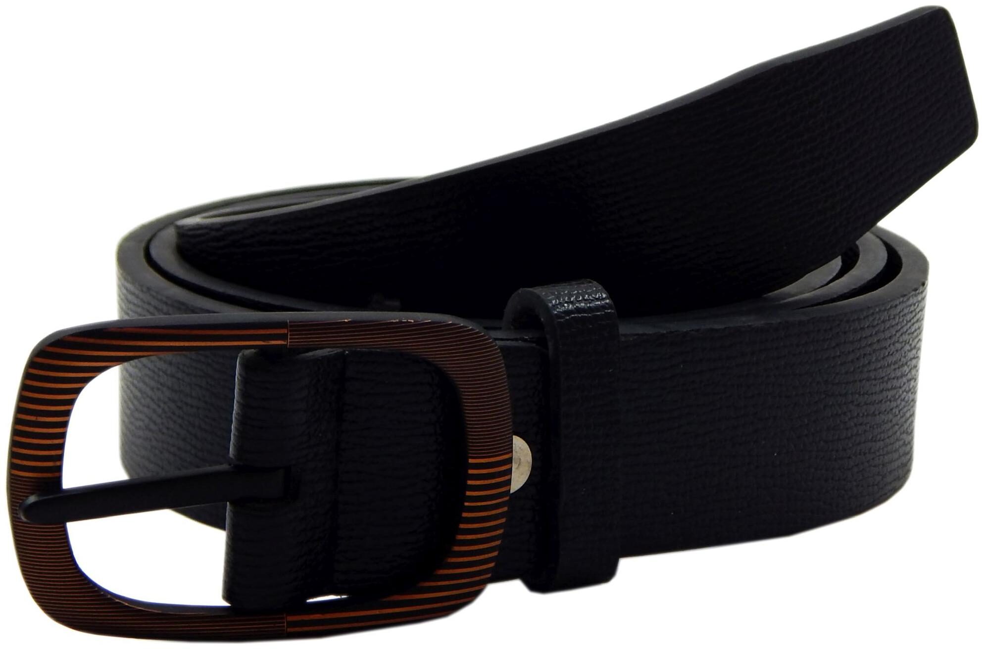 

Els Men Black Brown Reversible Synthetic leather Belt (Size 38 Pack of 1 )
