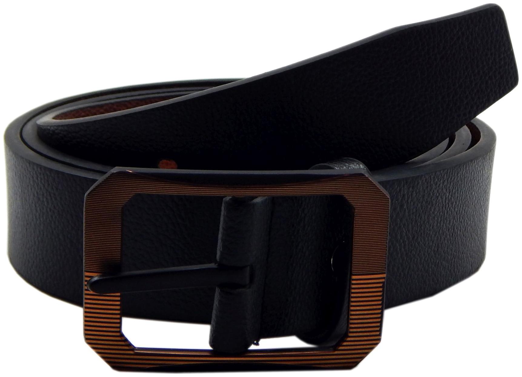 

Els Men Black Tan Reversible Synthetic leather Belt (Size 40 Pack of 1 )