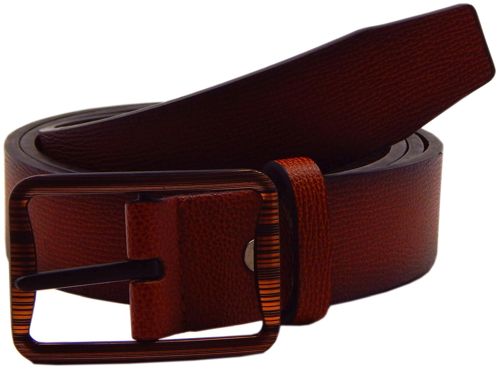 

Els Men Tan Brown Reversible Synthetic leather Belt (Size 38 Pack of 1 )