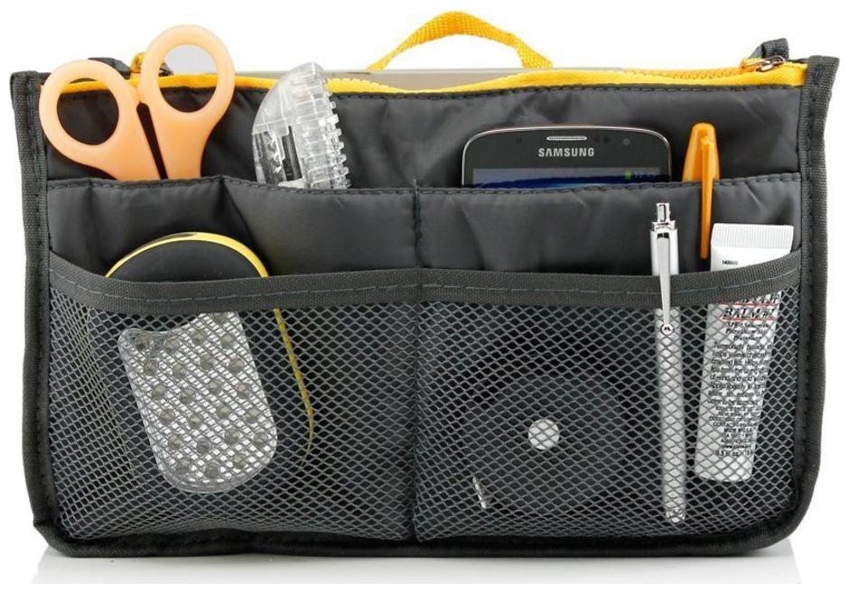 

Ergode Polyester Multi Pocket Organizer-Grey