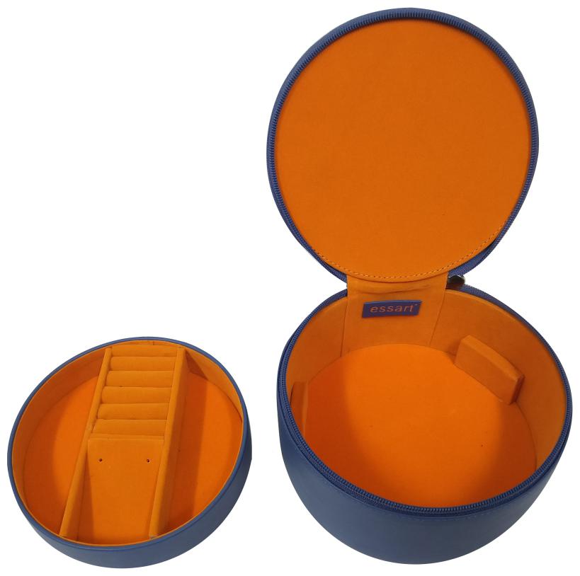 

Essart PU Leather Jewellery organising box Vanity Box Makup Jewellery Box Multipurpose Jewellery Box - Blue