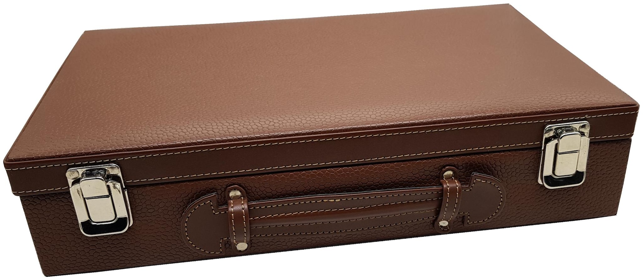 

Essart Sarvika Collection Tan Faux Leather Desinger Watch Box for 12 Watches (WL-H-12-Tan)