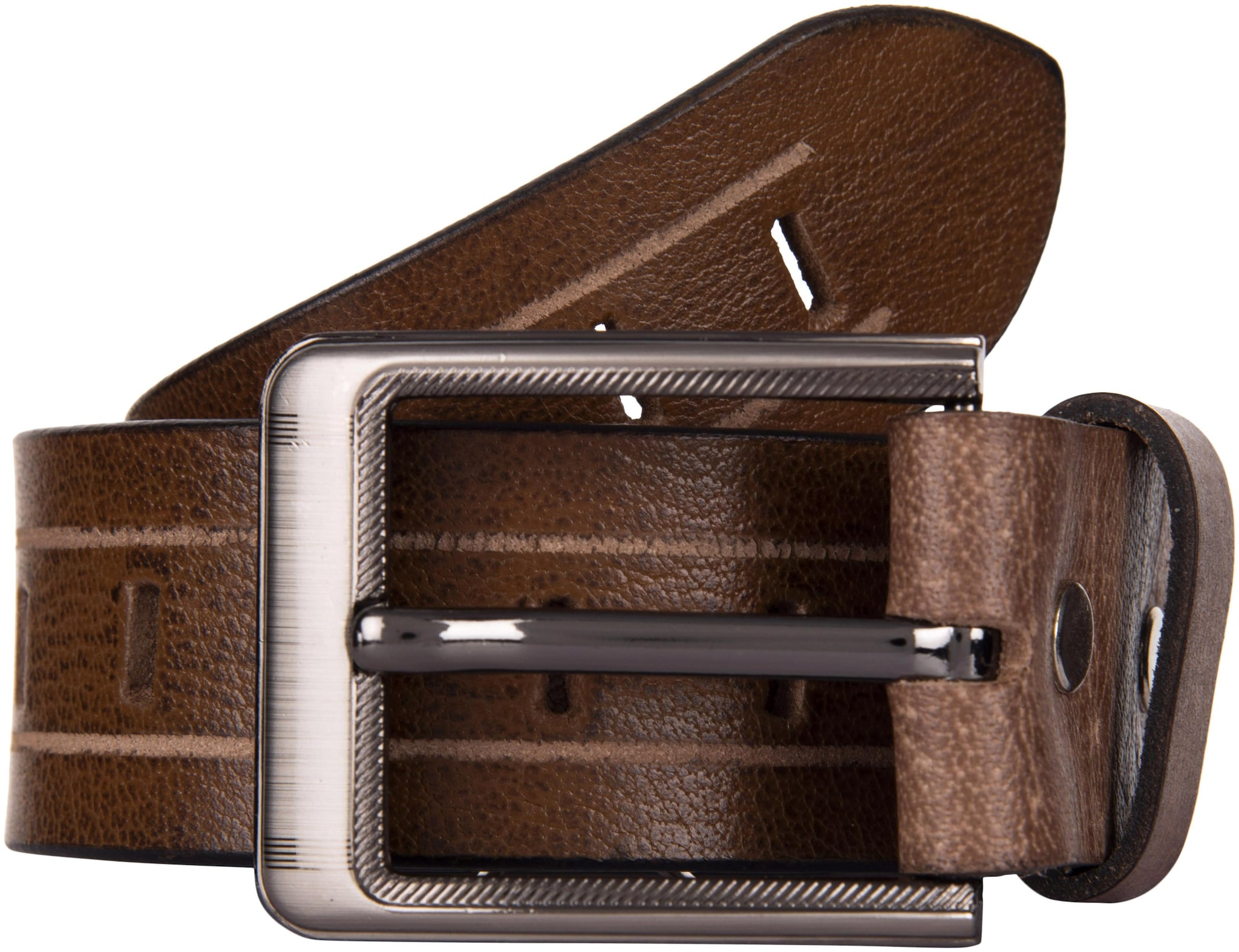 

Exotique Mens Tan Casual Leather Belt