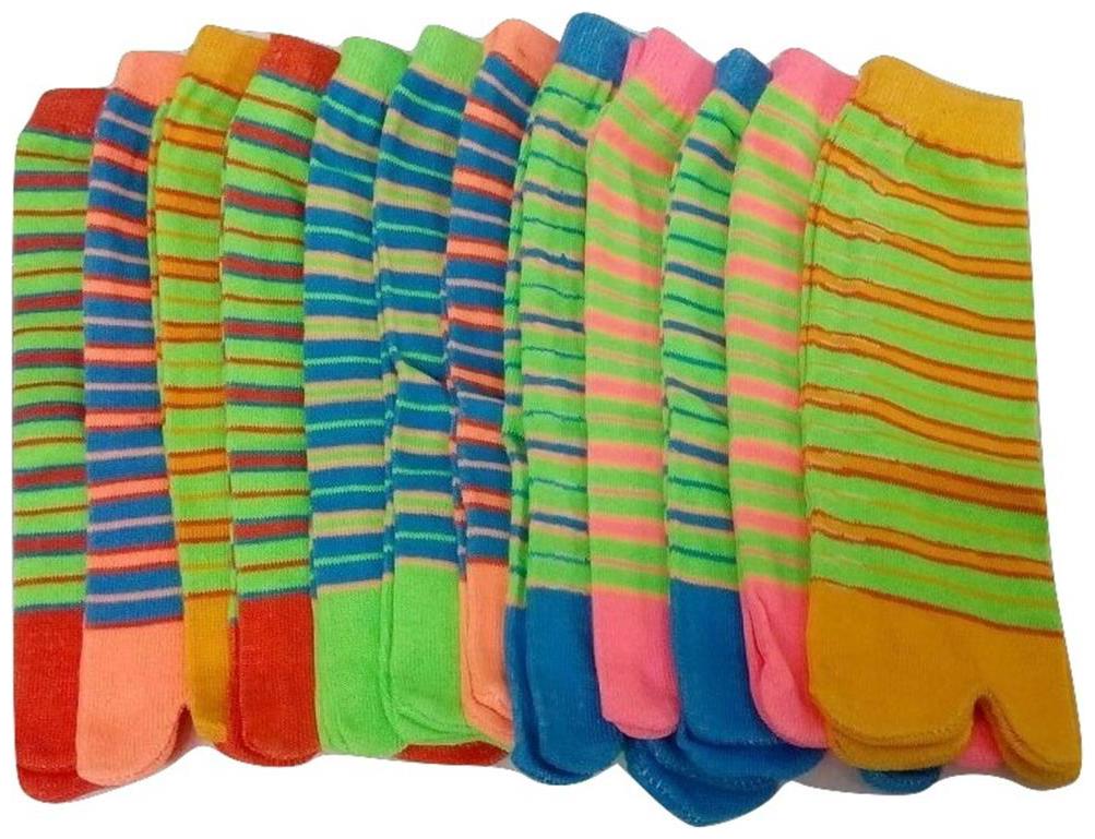 

fABLOOK women socks pack of 12 pairs multicolour