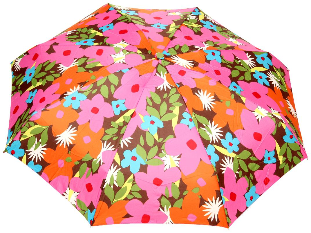 

FabSeasons 5 fold Floral Printed Small Compact Manual Umbrella which fits in your Handbag for Rains and All seasons