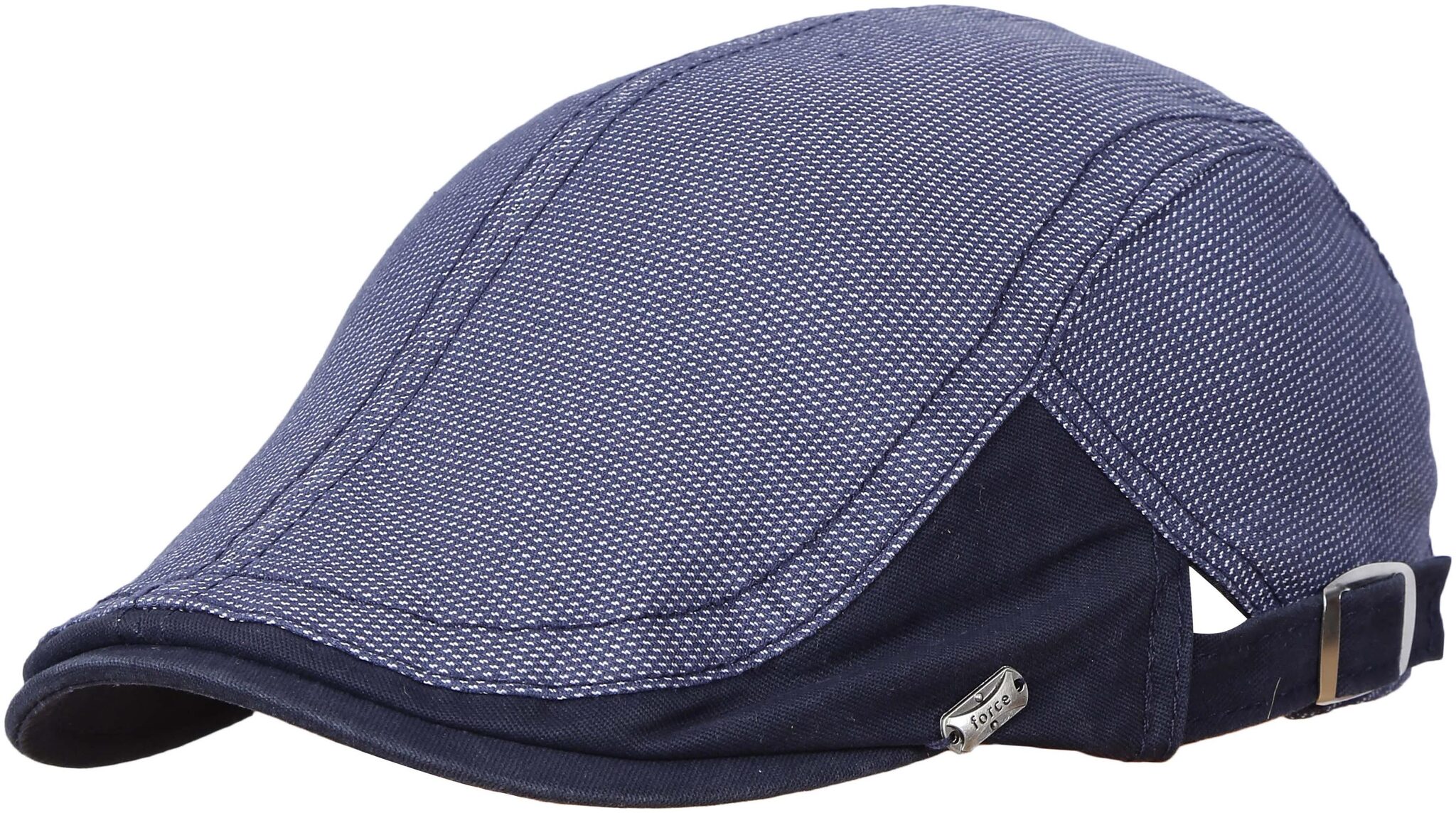 

FabSeasons Blue 100 Cotton Golf Flat Cap with adjustable size strap