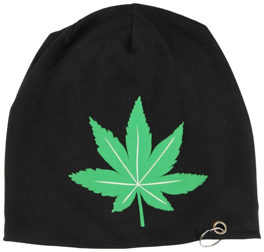

Fabseasons Black Cotton Slouchy Beanie Cap