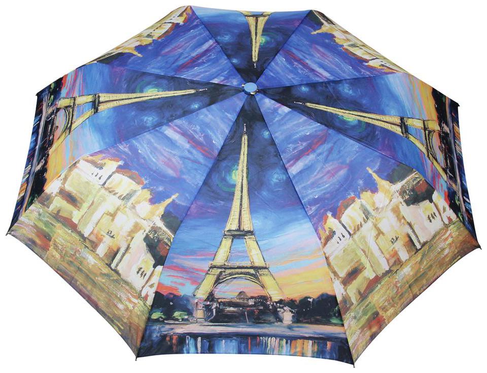 

FabSeasons Blue Digital Printed 3 Fold Fancy Automatic Umbrella for all Weather