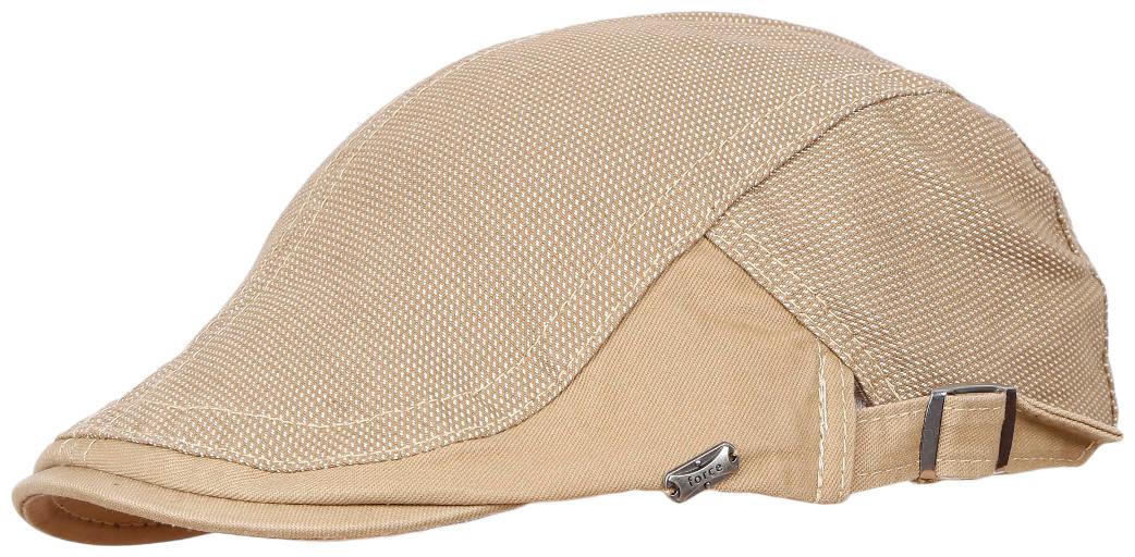 

FabSeasons Beige 100 Cotton Golf Flat Cap with adjustable size strap