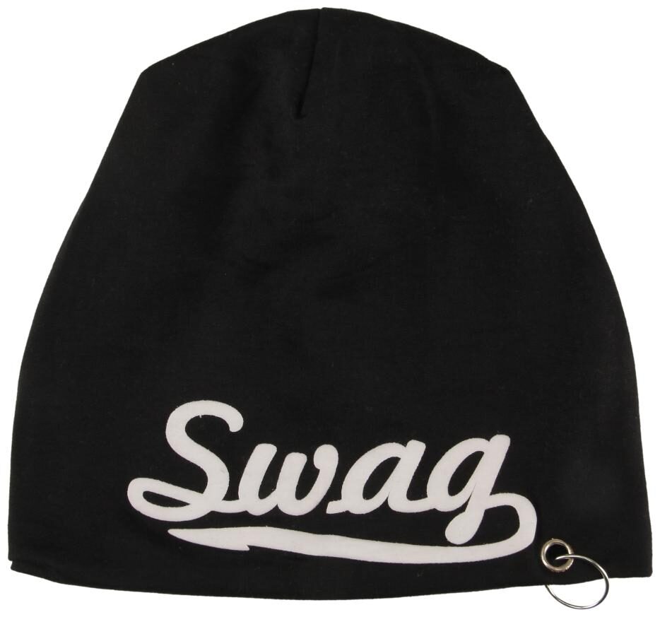 

Fabseasons Black Cotton Slouchy Beanie Cap