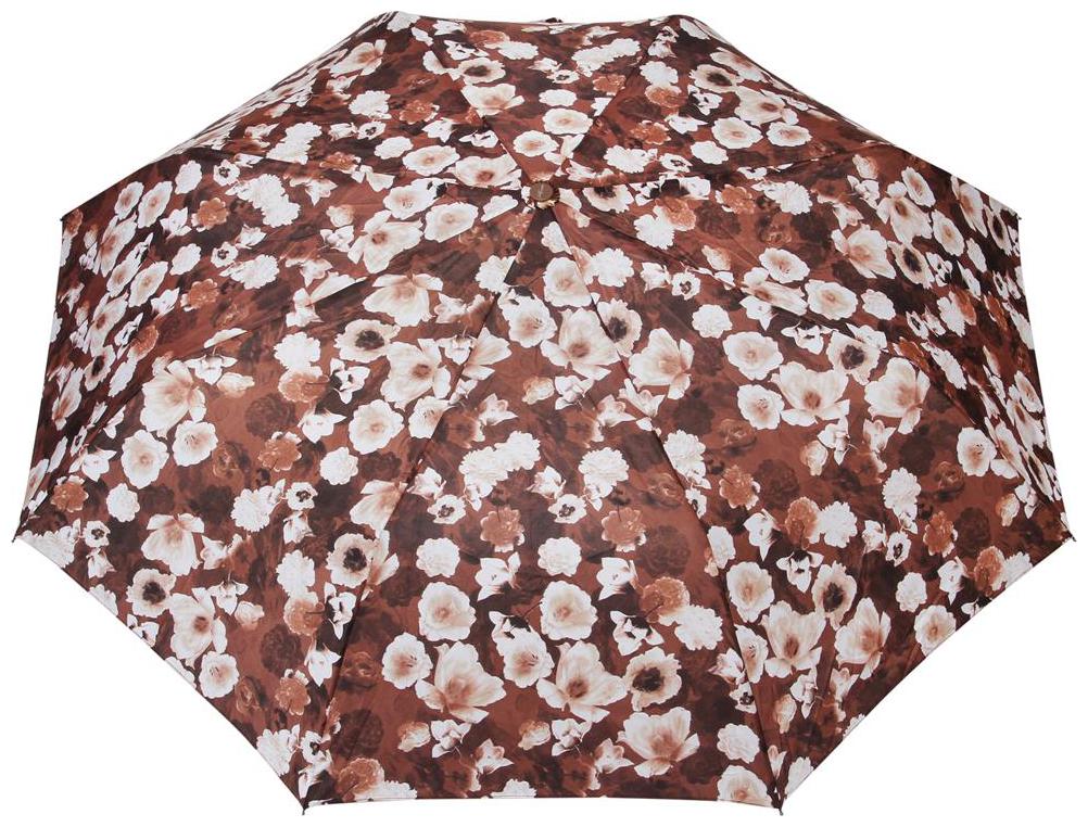 

FabSeasons Brown Digital Floral Printed 3 Fold Fancy Automatic Umbrella for all Weather