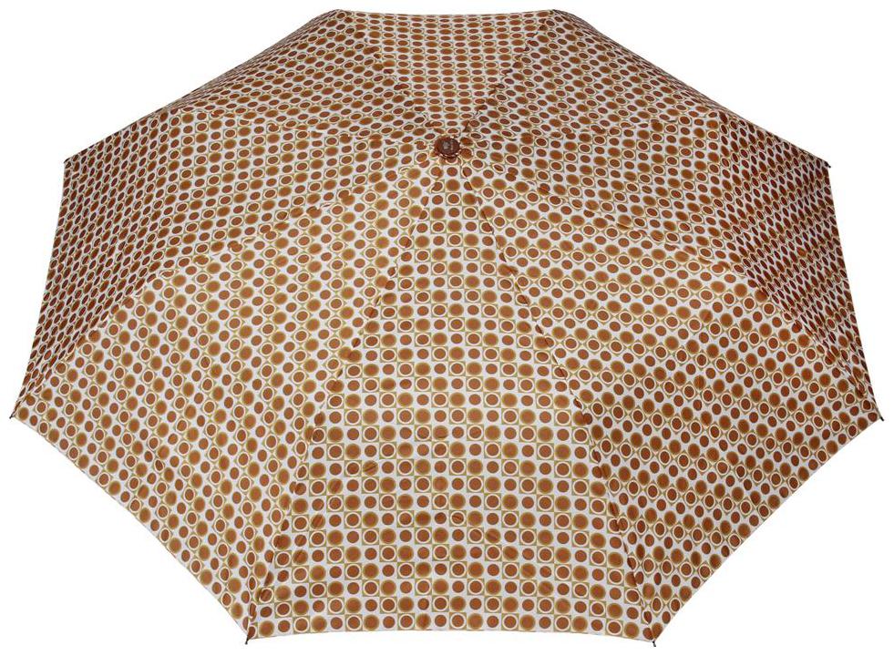 

FabSeasons Brown Geomteric Printed 3 Fold Fancy Automatic Umbrella for all Weather