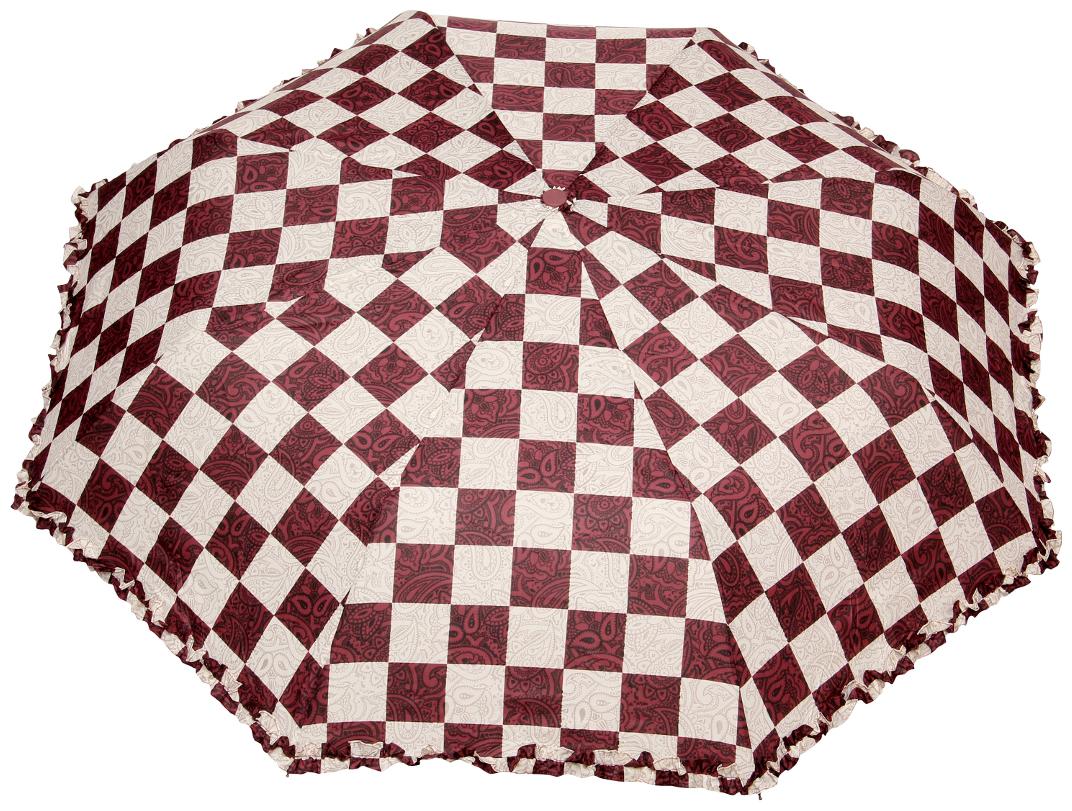 

FabSeasons Checkered Checks Printed Semi Automatic Umbrella for Rains and All Seasons