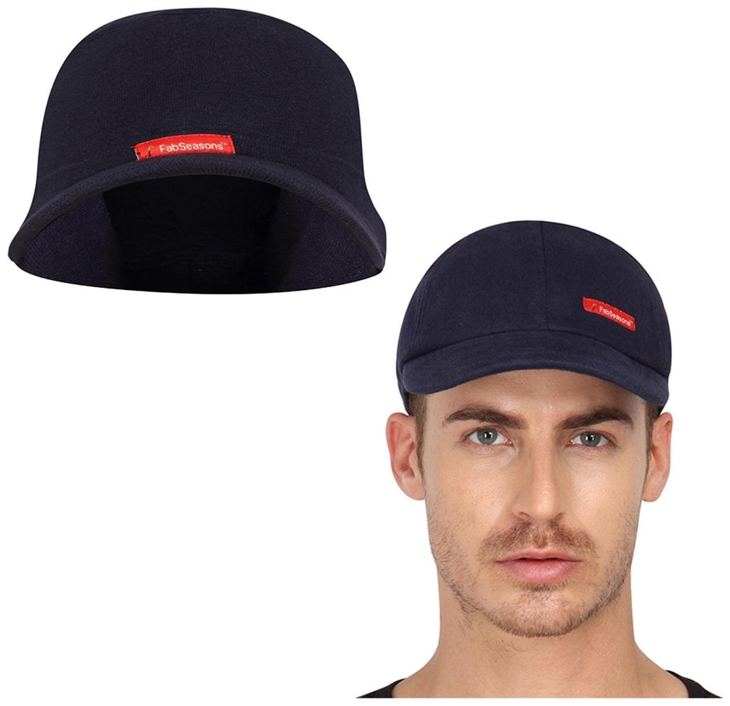 

FabSeasons Combo Pack of 2 Skull Cap and Baseball Cap for all year and seasons