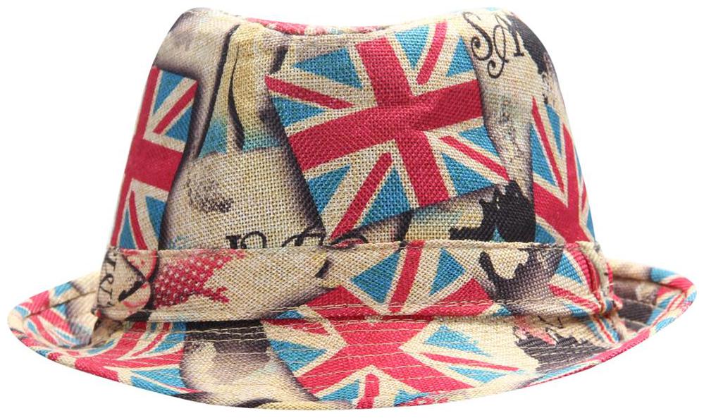 

FabSeasons Casual Britain London Printed Fedora Hat