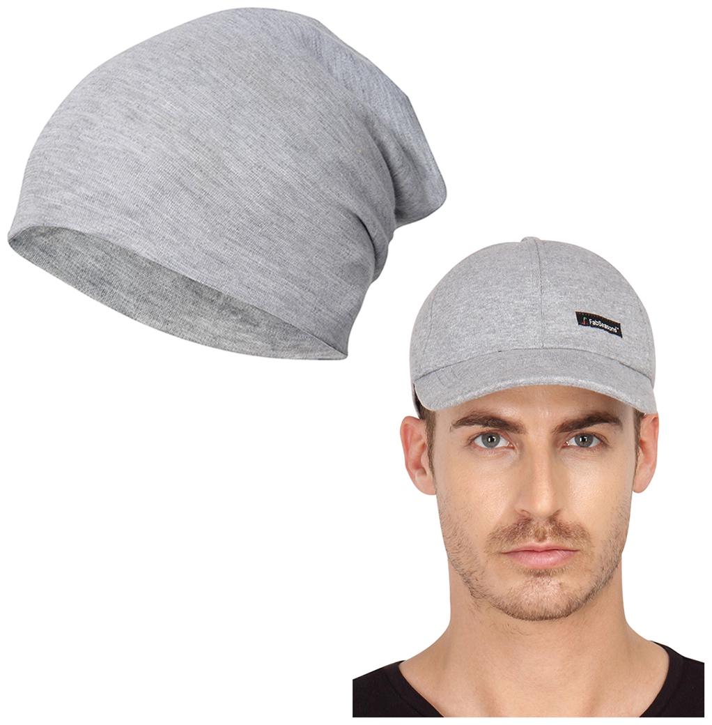 

FabSeasons Combo Pack of 2 Beanie Cap and Baseball Cap for all year and seasons