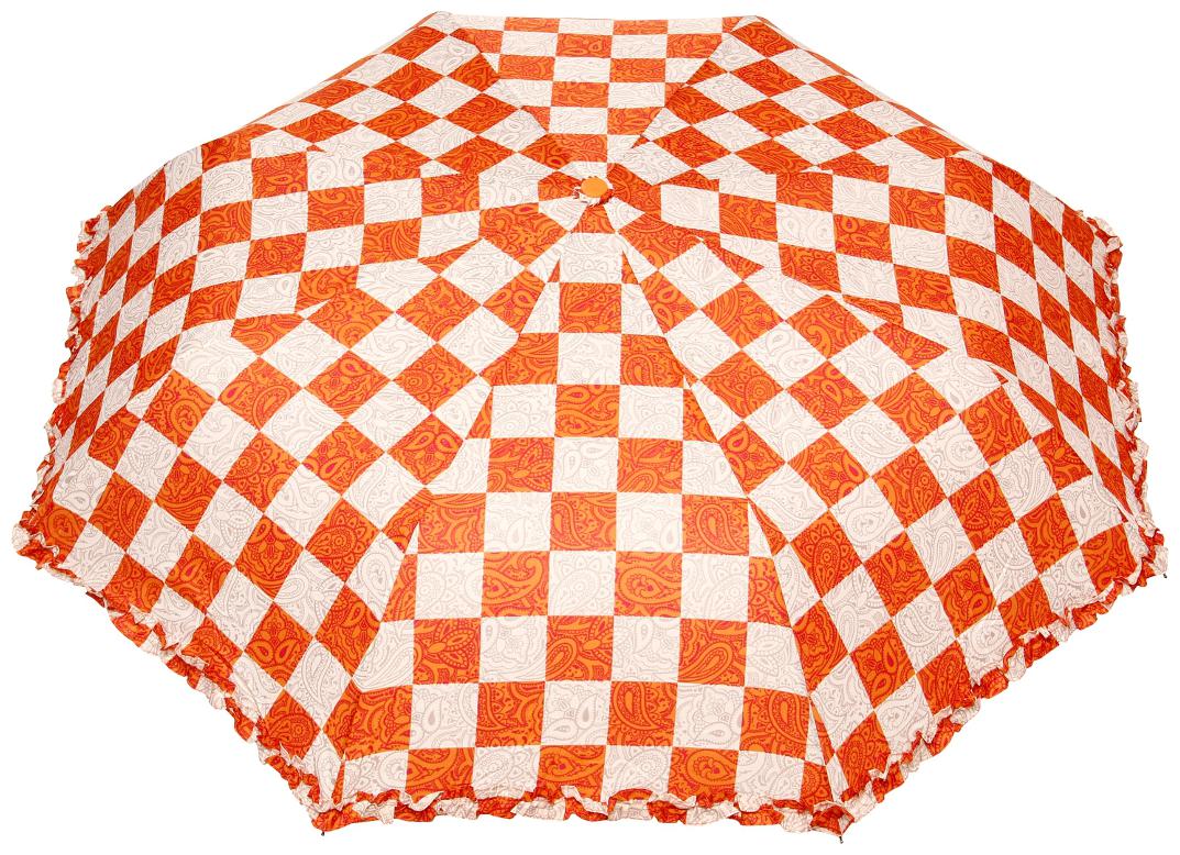 

FabSeasons Checkered Checks Printed 3 Fold Semi Automatic Umbrella for Rains and All Seasons