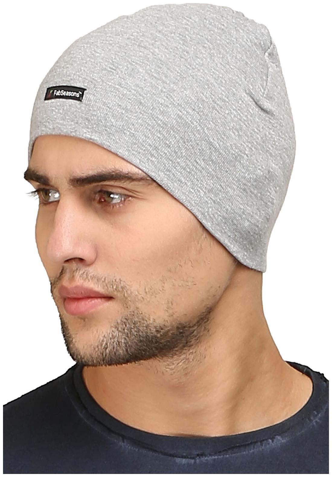 

Fabseasons Grey Cotton Headwrap