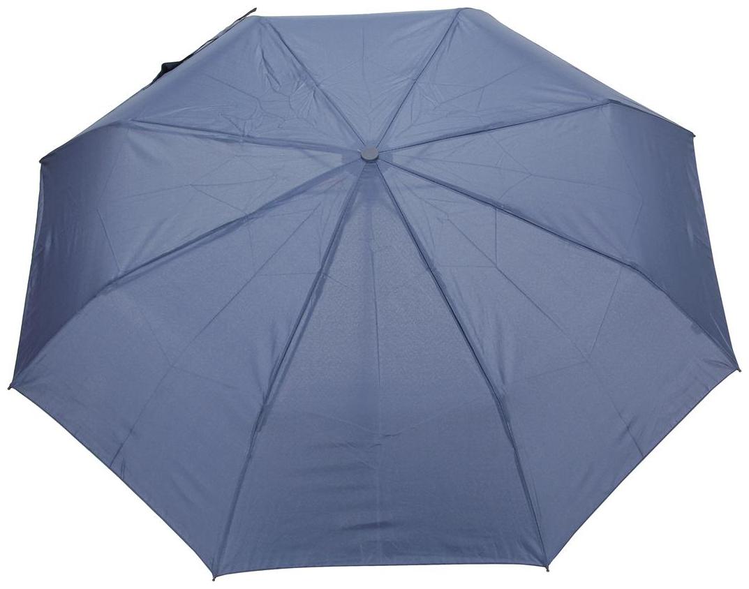 

FabSeasons Solid Blue 3 Fold Fancy Umbrella for Rain Summer All weather conditions