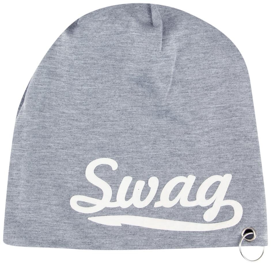 

Fabseasons Solid Grey Cotton Slouchy Beanie Cap For All Seasons