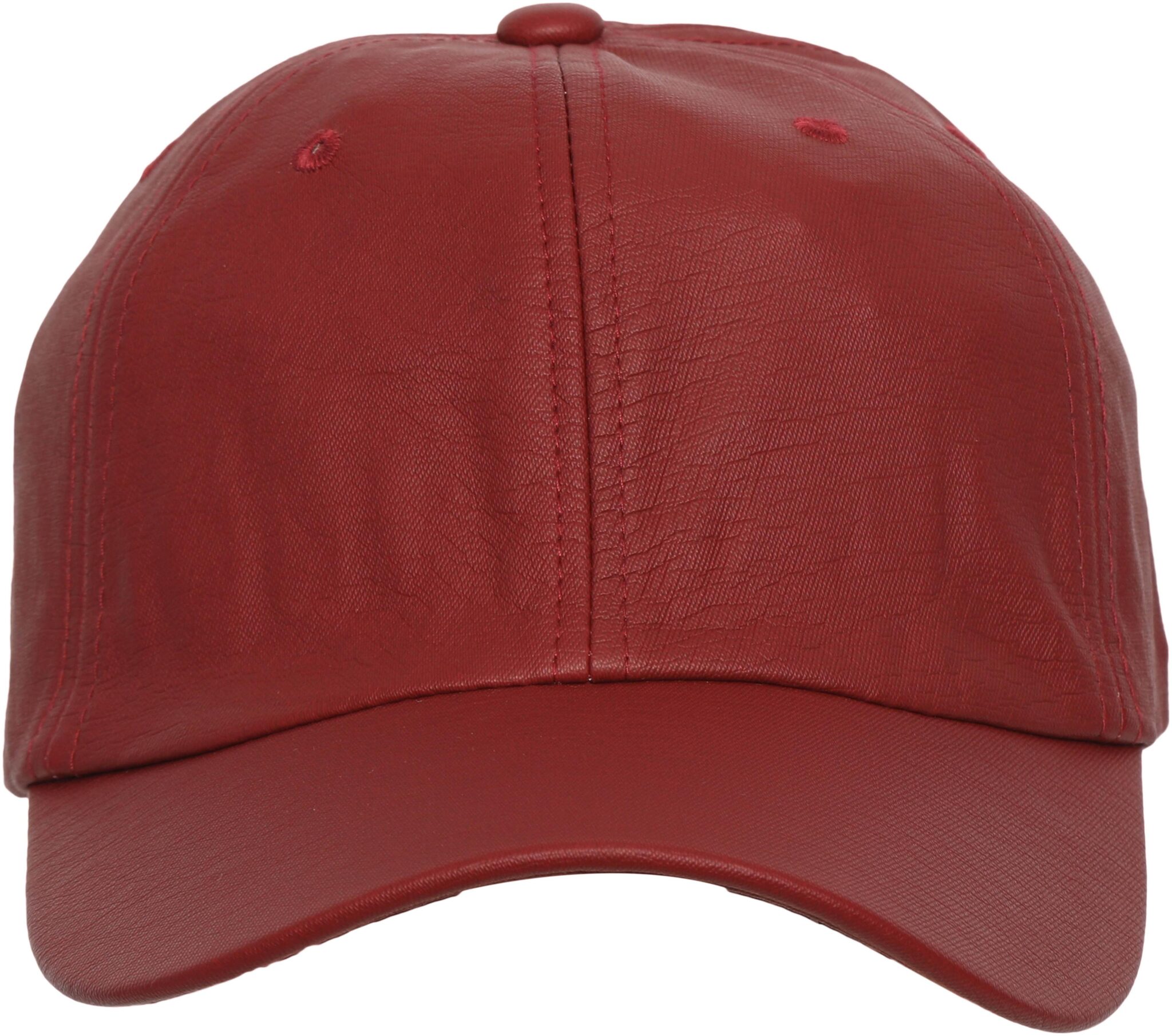 

FabSeasons solid casual PU Non-Leather Unisex Baseball cap with adjustable straps