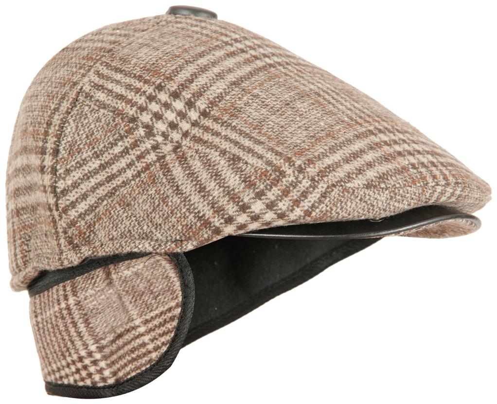 

FabSeasons Self Designed Unisex Golf Flat Cap with Foldable Ear Cover for Winters