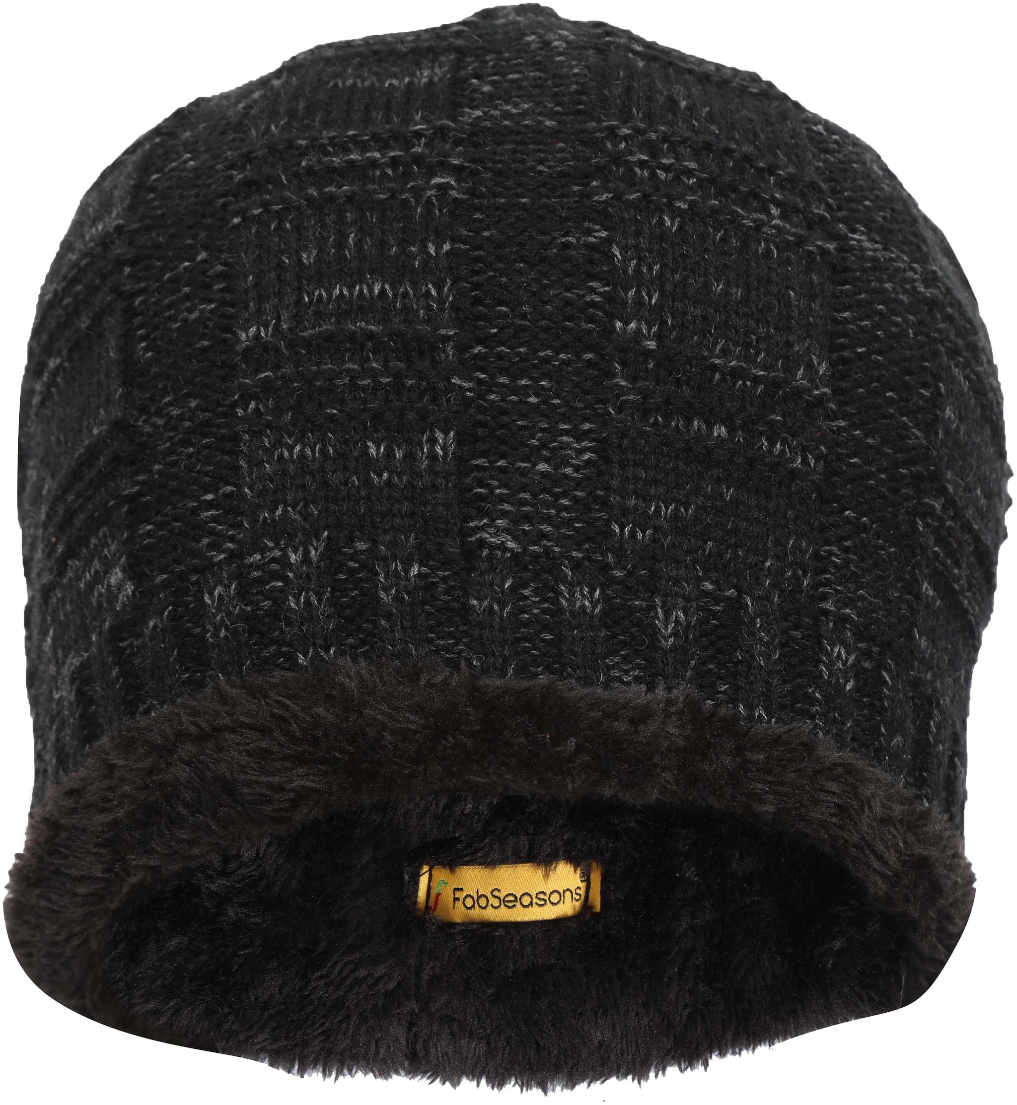 

FabSeasons Unisex Acrylic Woolen Skull Cap for Winters with Faux Fur lining on the inner side for extra protection from cold