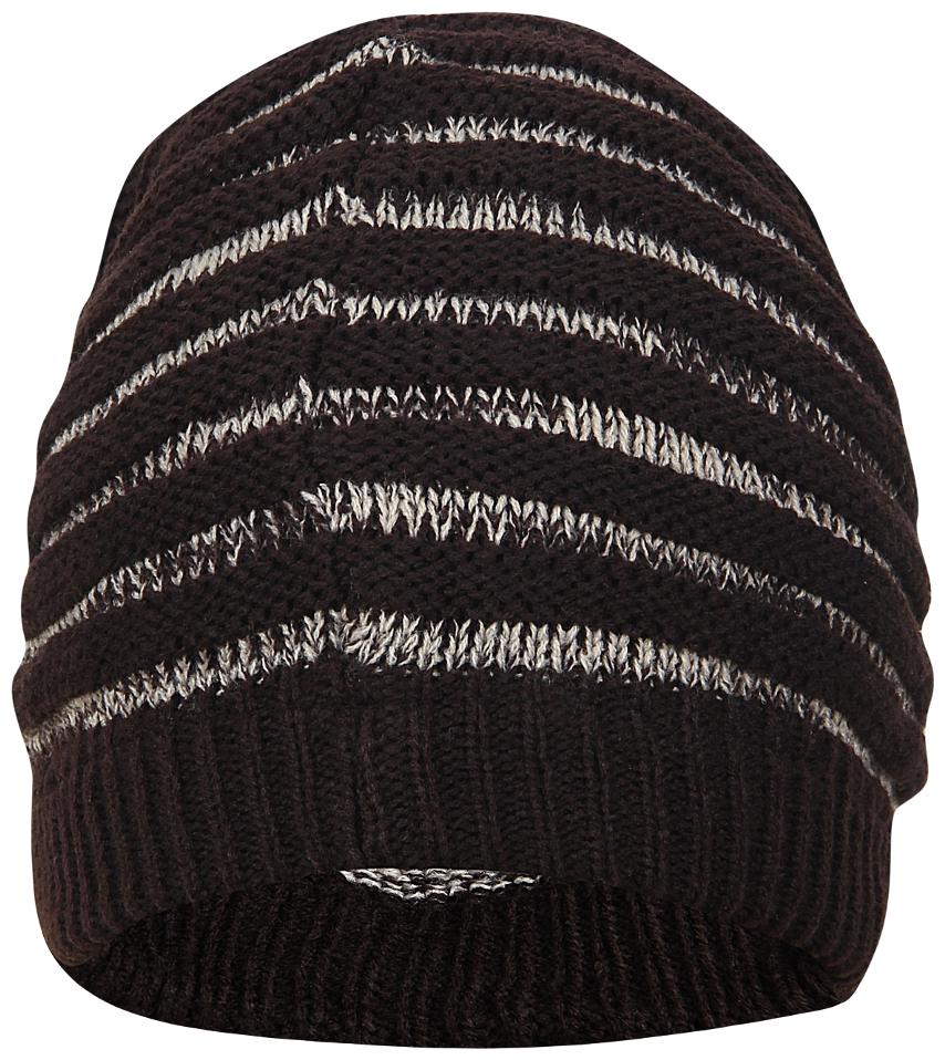 

Fabseasons Unisex Dark Brown Acrylic Woolen Slouchy Beanie And Skull Cap For Winters