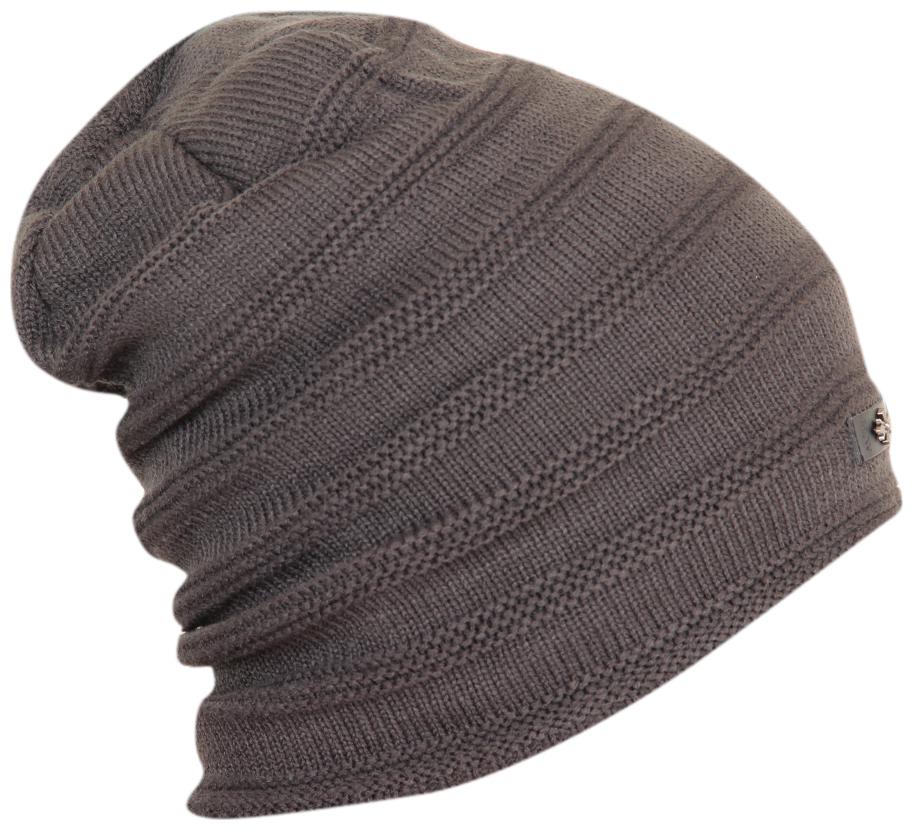 

Fabseasons Unisex Deep Gray Acrylic Woolen Slouchy Beanie And Skull Cap For Winters