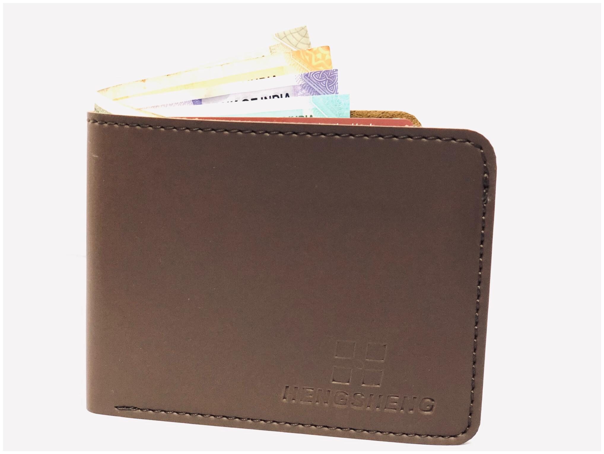 

FASHLOOK Men Brown Leather Money Clip Wallet ( Pack of 1 )