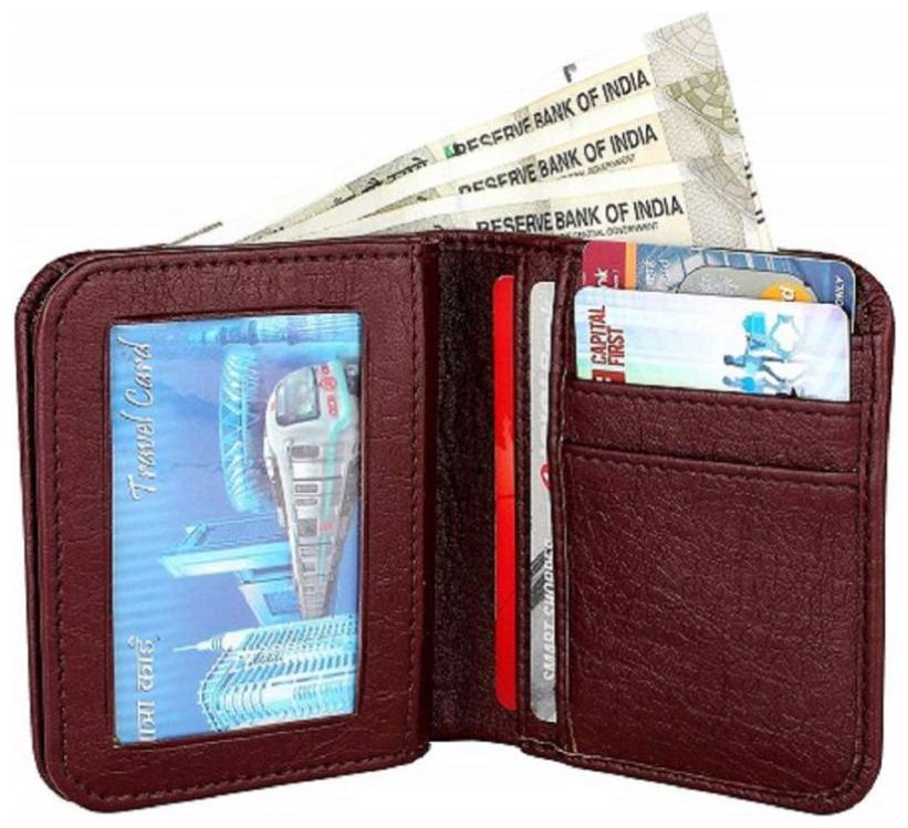 

FASHLOOK Men Brown Pu Bi-Fold Wallet ( Pack of 1 )