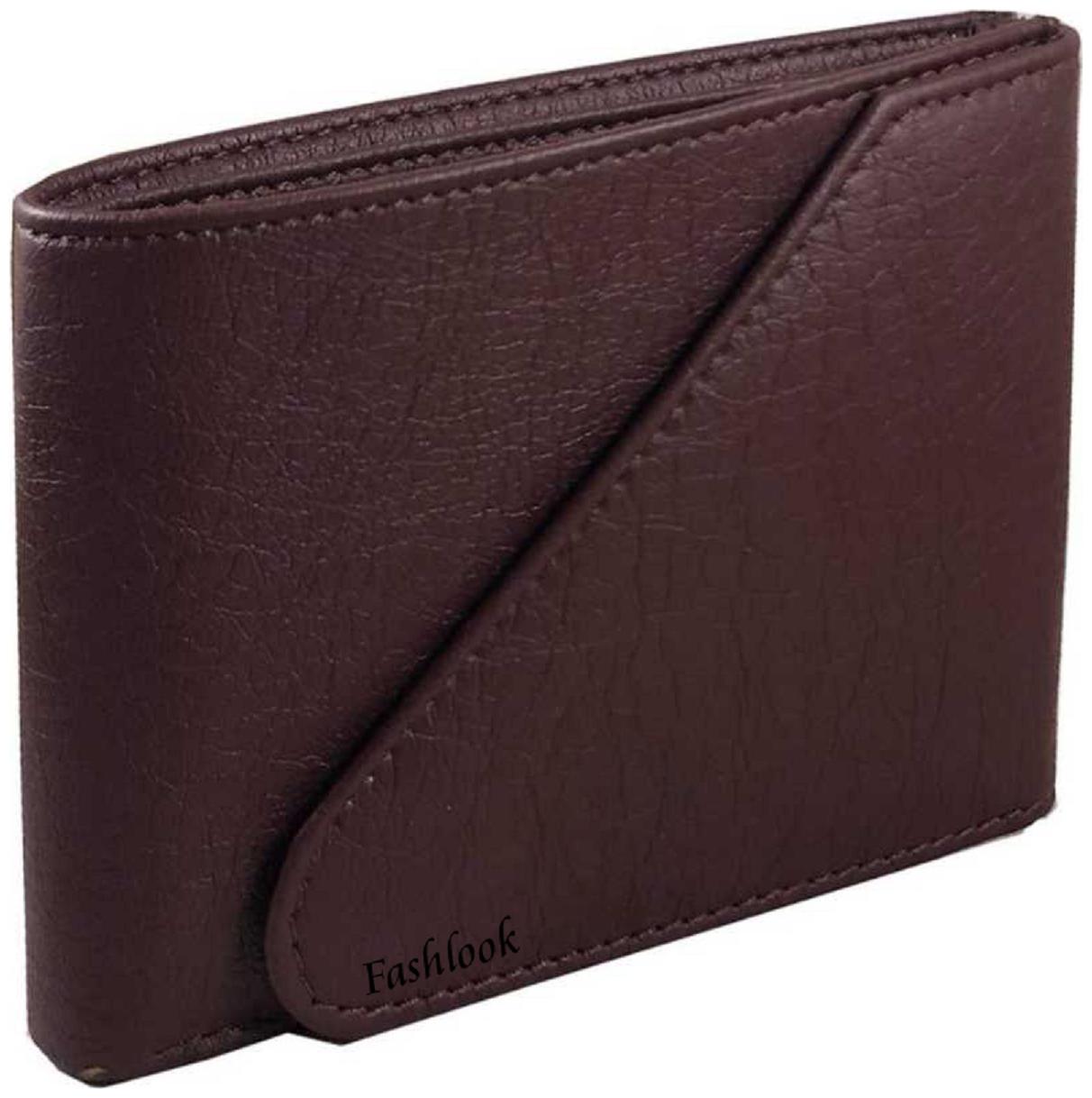 

FASHLOOK CHAKU BROWN WALLET FOR MEN S