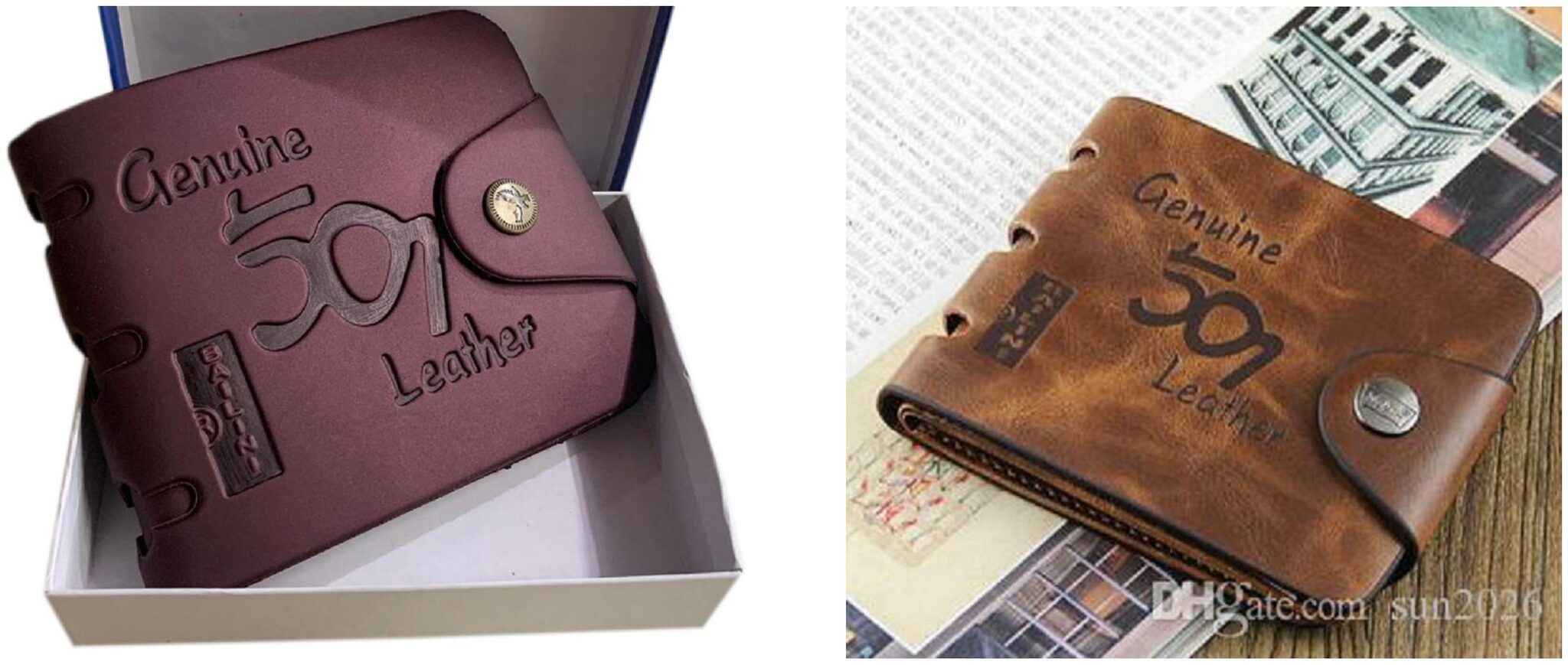 

FASHLOOK Men Brown Tan Pu Bi-Fold Wallet ( Pack of 2 )