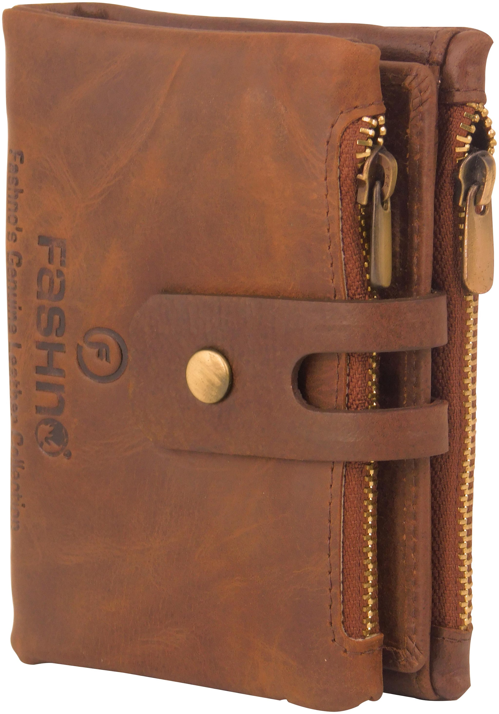 

Fashno Men Brown Leather Bi-Fold Wallet ( Pack of 1 )
