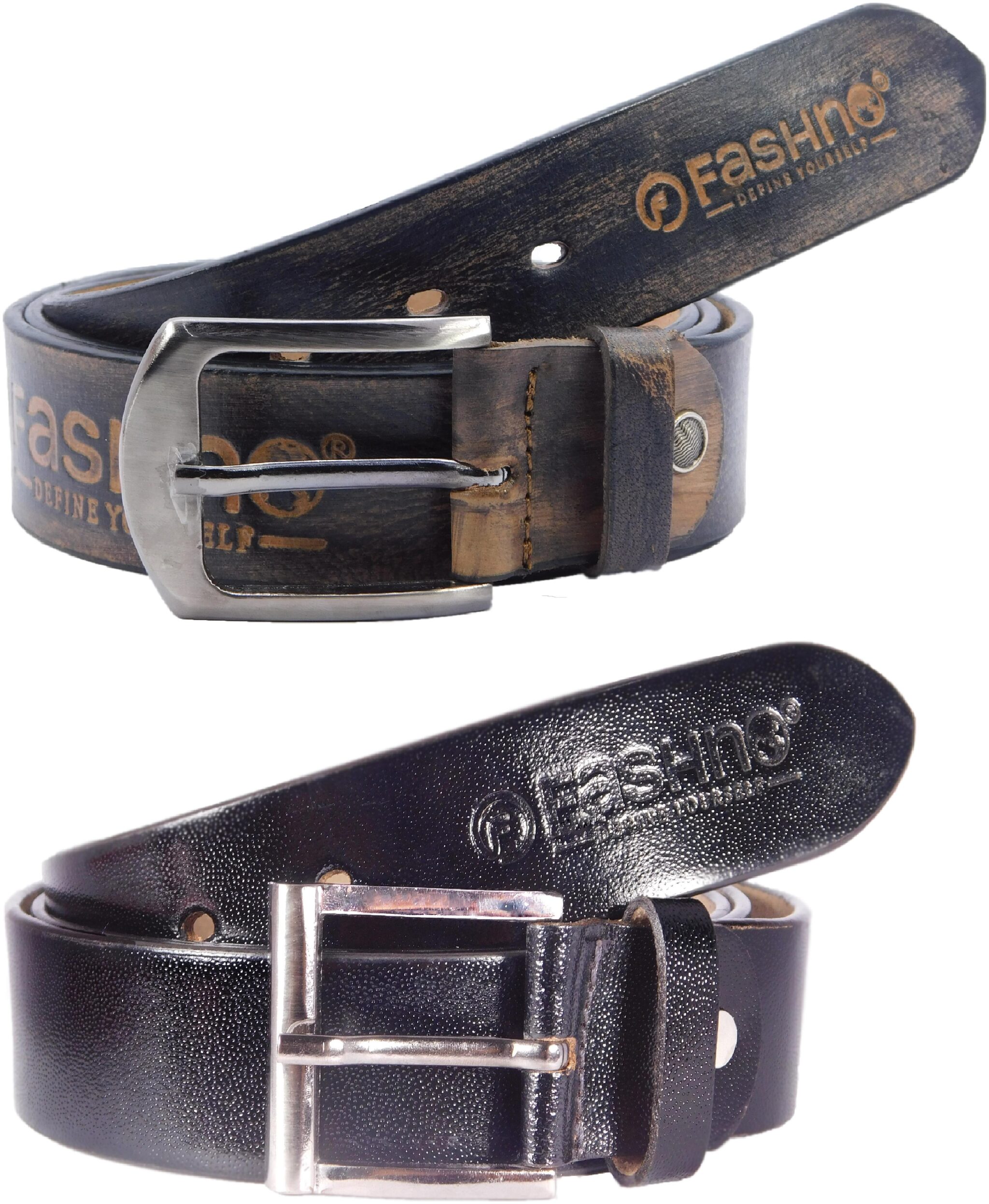 

Fashno Combo Of Pure Leather Black Belt
