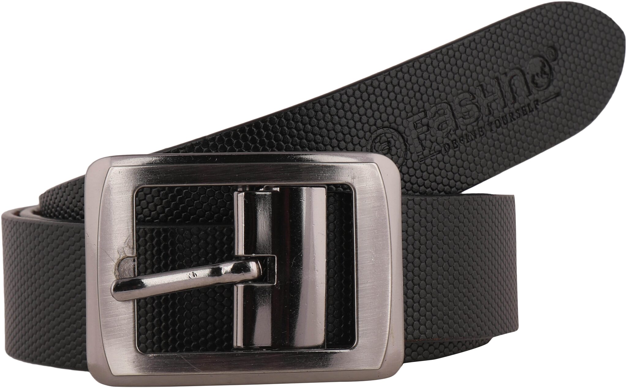 

Fashno Men Black Genuine Leather Belt